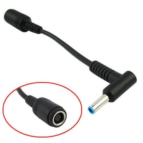 7.4mm To 4.5mm DC-Power Charger Converter Adapter Cable For HP Dell Blue Tip} - Picture 5 of 7