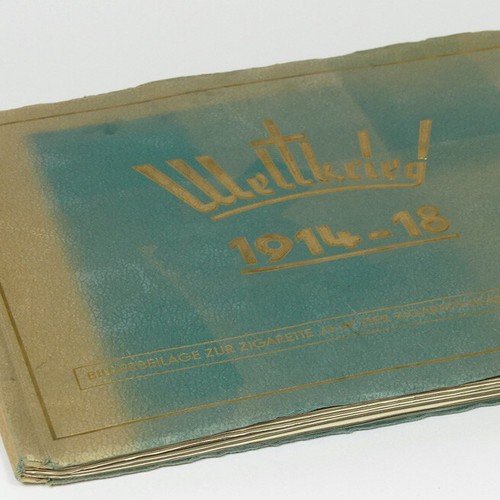 German WW1 Cigarette Card Album w/240 photo cards Tobacco Set Album WWI War Book