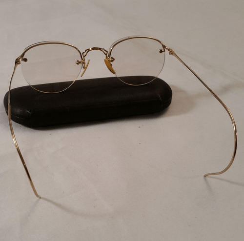 American Optical Rimway Ful-Vue  True Antique eyeglasses & Case - Picture 11 of 12