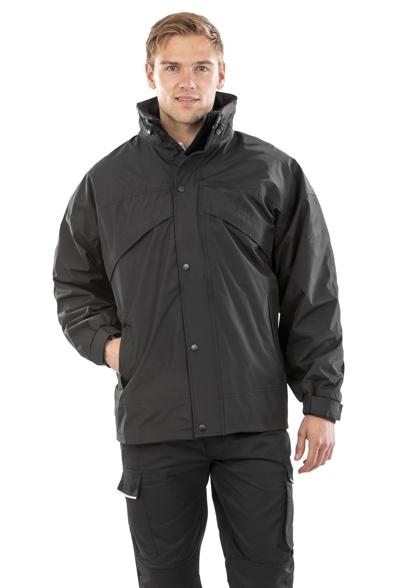 Result Men's 3 In 1 Zip Clip Jacket R068X - Winter Warm Hooded