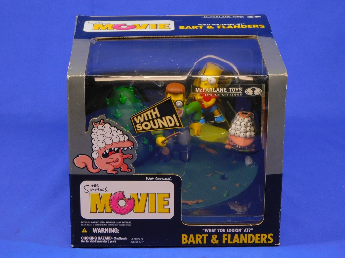 SIMPSONS MOVIE BART & FLANDERS BOXED SET MCFARLANE TOYS 2007