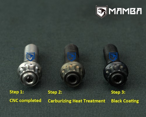Nickel Turbo Turbine Housing Exhaust Manifold Stud Kit 45mm M10x1.25mm (4 sets) - Picture 6 of 11