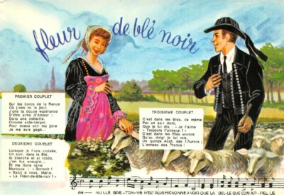LA FLEUR DE BLE NOIR - Breton song - lyrics and score 
