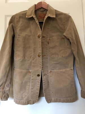 levi's tobacco field jacket Screen accurate Classic trucker jacket with suede touch for a refined Levis chore canvas field jacket