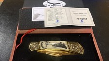 Falkner Pocket Knife, American Wildlife Anniv,Collectors Edition, NIB EagleGold