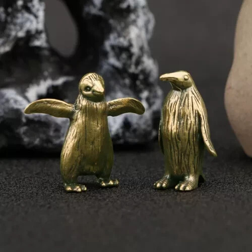 Pure copper penguin decorative crafts - Picture 7 of 8