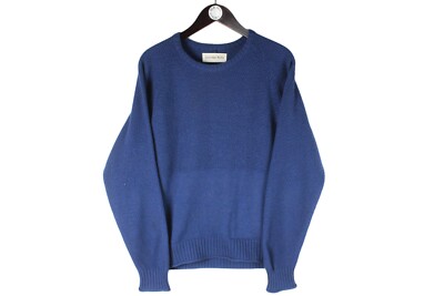 authentic UNIVERSAL WORKS  Sweater Size M blue crewneck pullover jumper