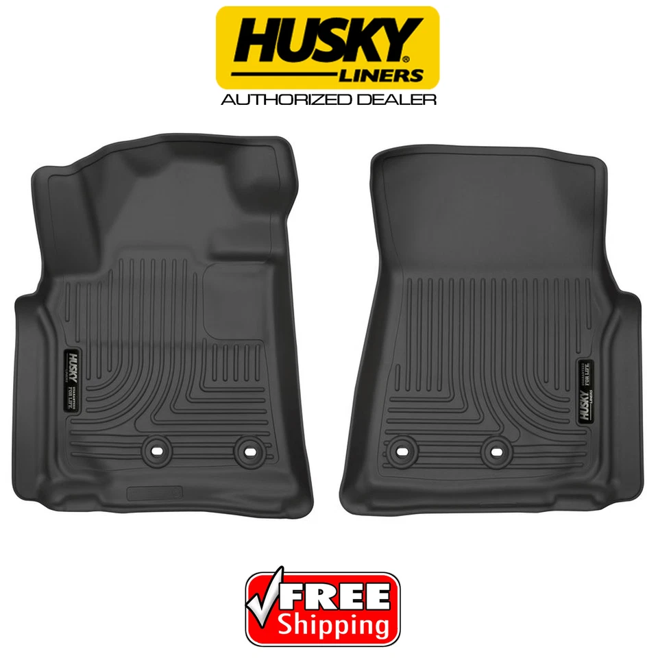 Alfombrillas delanteras HUSKY WeatherBeater para 13-21 Toyota Land Cruiser Lexus LX570 Foto 2 de 4