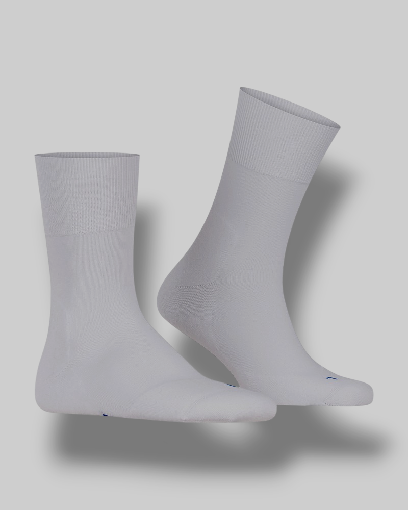 SAOLA Calze uomo Falke bianche run suola peluche logo sportivo 1 paio taglia 12 5 13 5