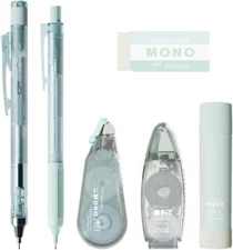 Tombow MONO PiT Stationery Set Pastel Glass Blue 6-piece Set PCC-644AAZ