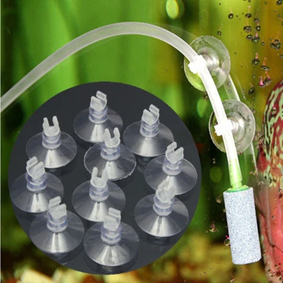 10x Aquarium Aquarium Saugnapf Sauger Halter für Luftleitung Schlauch Pumpe Neu