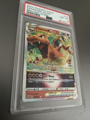 2022 Pokemon Brilliant Stars Charizard VStar Full Art 018/172 PSA