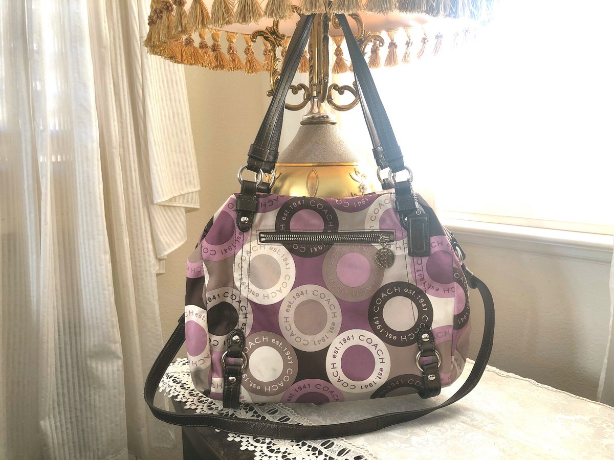 Rare Coach Sateen Crossbody Handbag Alexandra Satchel Shoulder