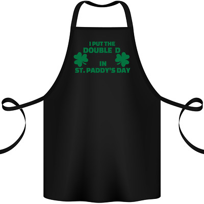 I Put the DD in St Paddys Day lustige Brüste Baumwolle Schürze 100% Bio