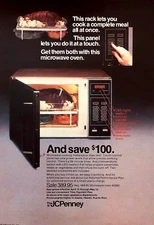 JCP JCPENNEY MICROWAVE OVEN—VINTAGE 1979 ADVERTISEMENT—ORIGINAL PRINT AD