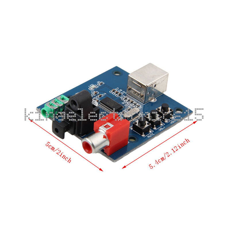 umoral glans Gnide PCM2704 USB DAC to S/PDIF Sound Card Decoder Board 3.5mm Analog Output F/PC  | eBay