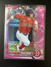 2022 Bowman Chrome Prospect Fuchsia Shimmer Refractor #BCP192 Nick Yorke Red Sox