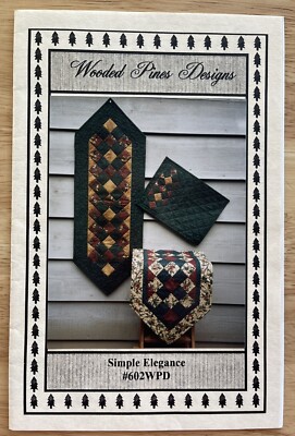 Christmas Table Runner Simple Elegance Wooded Pines Designs