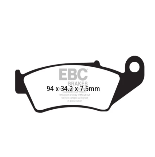 Se adapta a las pastillas de freno de disco delanteras ""TTT"" para Suzuki RM 250 1996 - 2012 EBC FA185TT  Foto 2 de 3