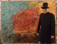 Mark Little original￼￼, ￼Painting 81” X 62” Extra Large,Abstract,Modern, Pop Art