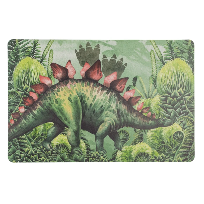 Juego de 4 manteles individuales diseño dinosaurio plástico rectangular mesa comedor alfombrilla cocina Foto 4 de 4