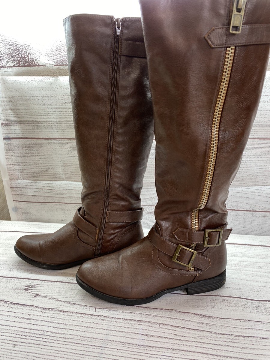 Bamboo Montana-53 Women's Stretch Thigh High Boots - Snug Fit With Side Zipper - View #8