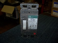 GE Industrial Circuit Breaker 15 Amp 480 VAC 2 Pole Cat. No. TED124015WL New