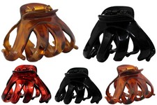 New Octopus Hair Claw Clip Butterfly Bull Dog Design Plastic Fast Shipping