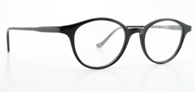 OLIVER PEOPLES Brille Mod. OP-44 BLK Black Acetate Frame Vintage Panto Japan