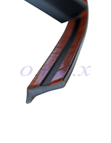 1x Black Lip Rubber 135cm fit Car Vehicle Rear Trunk Roof Boot Spoiler Wing Trim - Picture 3 of 7