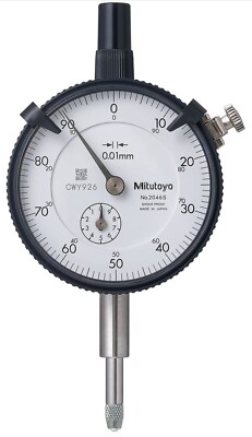 Mitutoyo 2046S 0,01 x 10 mm Zifferblatt Anzeige mit 0-100 Lug Rücken Serie 2