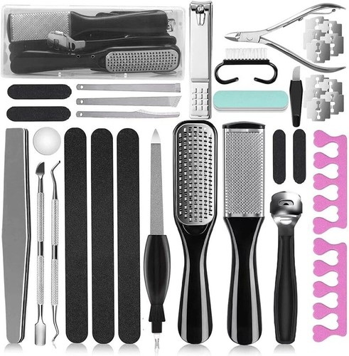 Pedicure Kit Foot Rasp Dead Skin Remover Clipper Stainless Steel Tool Home Spa