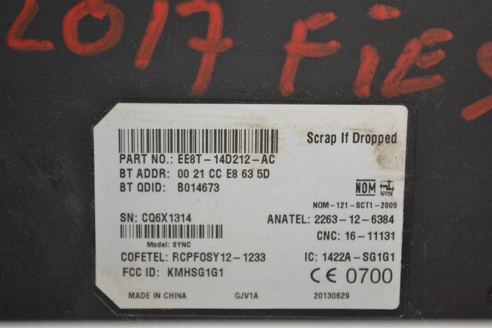 Блок управления голосовой синхронизацией EE8T14D212AC Ford FIESTA 2013-14 OEM 7E2 518 B1 - Изображение 4 из 4