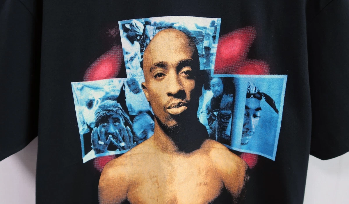90s Vintage 2pac rap tee size XL Tupac Shakur t shirt Death Row Records