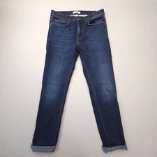 Spoke London Build A Selvedge Slim Taper Jeans Mens 32 Blue Dark Wash Stretch