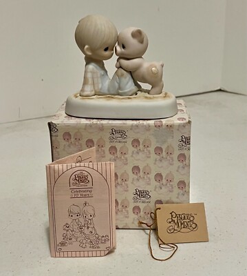 Precious Moments 1982 ''We're In It Together'' figurine #E-9259