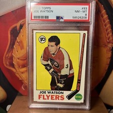 PSA 8 1969 TOPPS HOCKEY #93 JOE WATSON Flyers