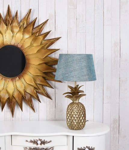 Table Lamp Pineapple Light Nightstand Gold - Picture 6 of 6