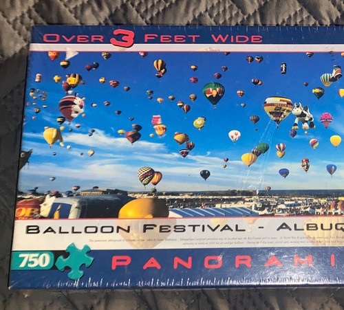 Balloon Festival Albuquerque Panoramic 38.25"x11.25" Buffalo Games Puzzle 750 Pc - Picture 4 of 6