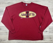 Vintage Russell Athletic Men’s Alabama Roll Tide L/S Shirt XXL Maroon USA Made