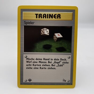 Pokémon Spieler 60/62 DE 1. Edition Common Fossil 1999