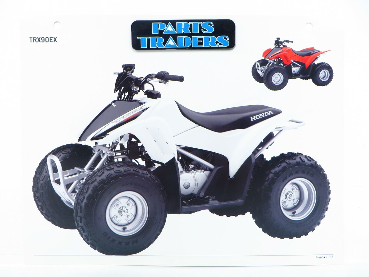 OEM Genuine Honda Red Book Single Page Spec Sheet TRX90EX TRX 90