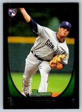 2011 Bowman Draft Picks & Prospects Rookie Card RC Anthony Bass Padres #4