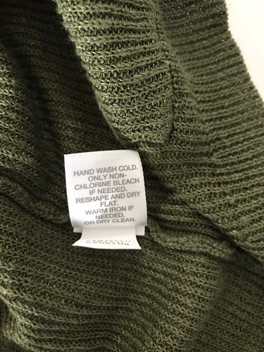 J Jill Arugula Linen Top Knit Pocket Womens Size XS Green Pullover 3/4 Sleeves - Picture 8 of 10