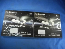 (2) Ridata BD-R 25GB 2X Speed 130-minutes, Recordable Blu-ray Disc - Jewel Case