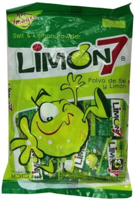 Limon 7 Anahuac Salt & Lemon Powder Mexican Candy 100 Pieces