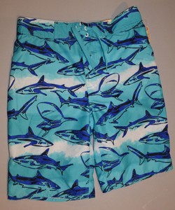 boys shark swim shorts