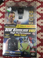 Bell  Howell Tac Camera, Tiny HD Body Camera  16GB SD Card NEW