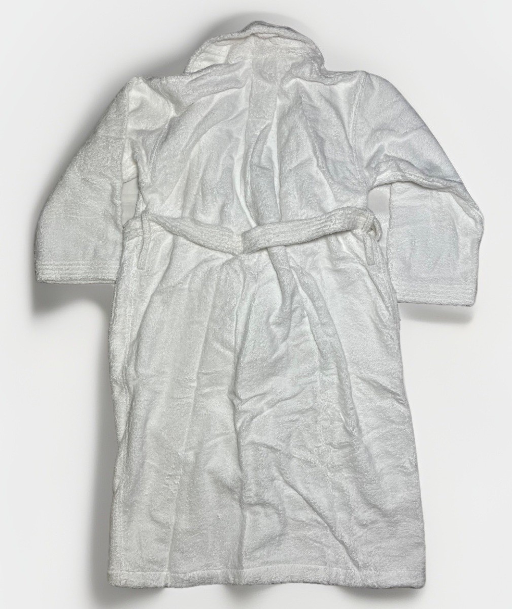 Sold out rare Beverly Hills Hotel & Bungalows Signature Pink White Robe Vintage image 4