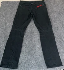 Puma Ducati Belted Motorcycle Zip Pockets Black Riding Pants 36x36(36x35)